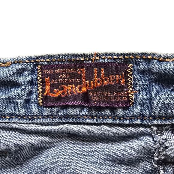 Vintage Landlubber Denim Jeans 70s Retro Girls Bell Bottom Pants Size 5 Groovy - Picture 4 of 9